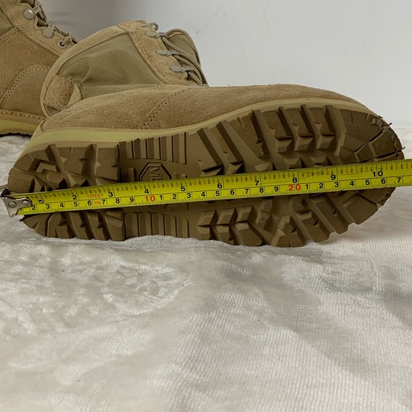 Women’s Boulet Tan Lace-Up Combat Boots - Picture 8 of 10